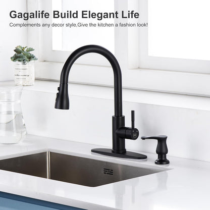 GAGALIFE Kitchen Sink Soap Dispenser Brushed Nickel, Under Sink Soap Dispenser with 40" Silicone Extension Tube Kit,Say Goodbye to Frequent Refills