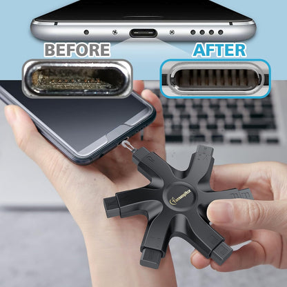 Tassmpitor for iPhone Cleaning Kit Port Cleaner, Repair and Restore Tool for iPad Pro Watch Cell Phone Charging Port, Lightning Charger Cables Speaker Airpod Cleaning Putty Dust for All Devices