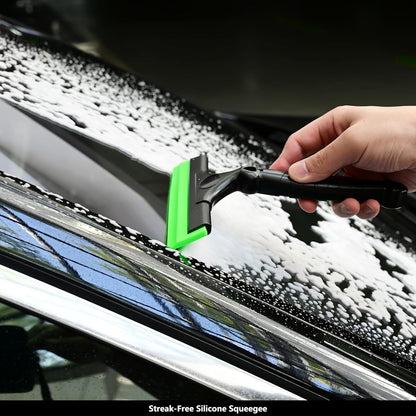 EHDIS 2PCS Flexible 8-Inch Silicone Squeegee Window Tint Tool Auto Water Blade, Shower Squeegee for Car Windshield, Glass, Tiles, and Smooth Surfaces