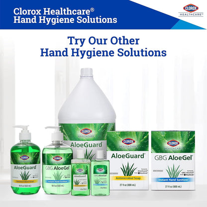 Clorox Healthcare GBG AloeGel Hand Sanitizer Wipes, Bleach-Free Sanitizing Wipes for Hands with 71% Ethyl Alcohol and Aloe - FDA Registered, Resealable Travel Pouch, 20 Count