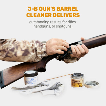 Brownells J-B Non-Embedding Bore Cleaning Compound Gun Barrel Cleaner Solvent Oil-Paste, Gunsmithing Tools Maintenance Cleaning Supplies, 2 oz. (57g) Jar