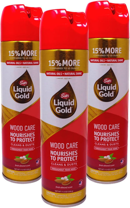 Scott's Liquid Gold Wood Care Spray Cleaner, 11.5 Ounce - Pack of 3