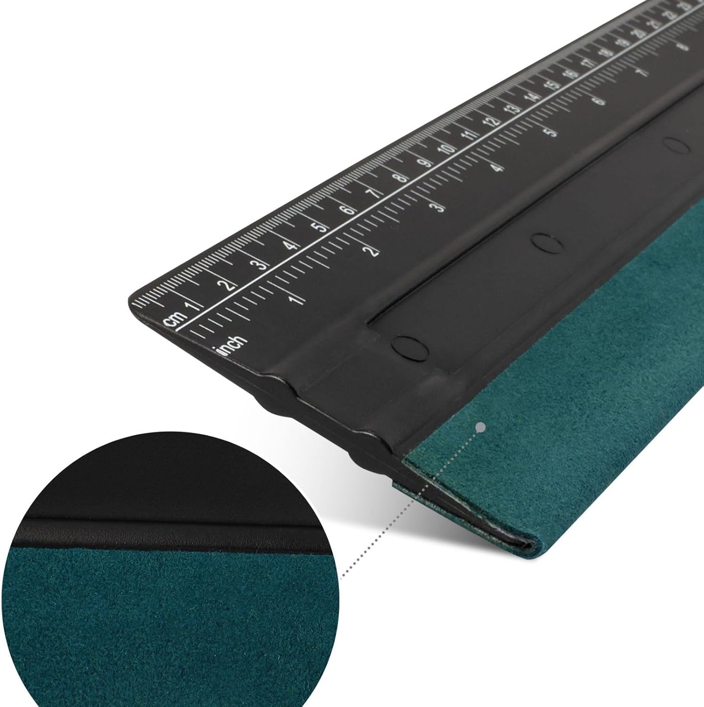 NEWISHTOOL Vinyl Wrap Squeegee for Vinyl, Big Size Wallpaper Smoothing Squeegee, 3 Pack 25CM Decals Squeegee with Ruler & Micro Suede Felt Edge for Sign Making Graphic Window Tint Film Application