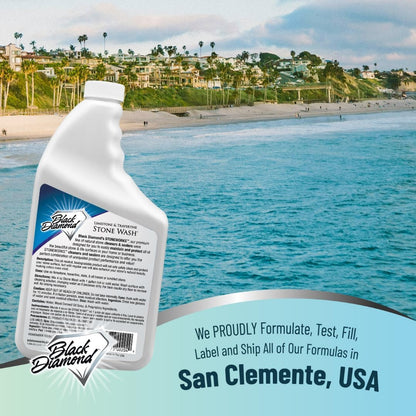 Black Diamond Stoneworks Natural Stone Cleaner - Limestone, Slate & Travertine Cleaner - Natural Stone Shower Cleaner for Marble - Concentrated PH Neutral Stone Floor Cleaner - 1-Gallon.