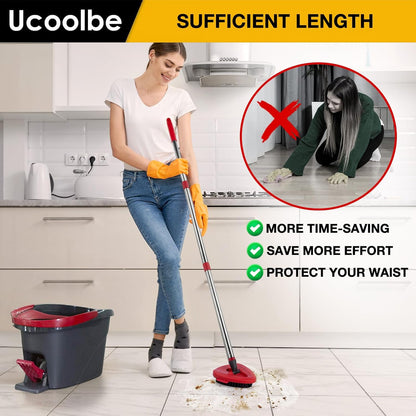 Spin Mop Scrub Brush for O-Cedar EasyWring 1 Tank System, Scrubber Brush Replacement Head with Stiff Bristle, Great for Bathroom, Kitchen, Pool, Glass and Tile Walls, No Include Mop Handle and Base