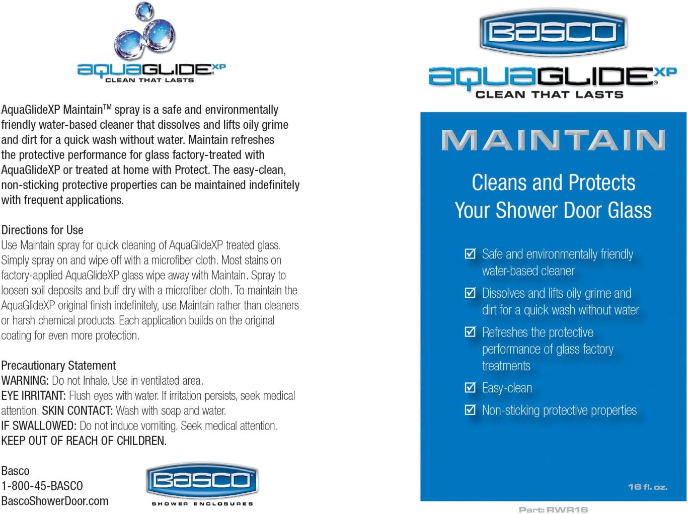 Basco AquaGlideXP Maintain Cleaner