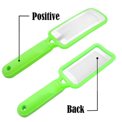 Professional Foot Files Callus Remover,Foot Scrubber for Dead Skin,Stainless Steel Foot Rasp-Pink（1 Pack）