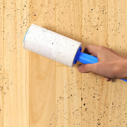 Large Lint Rollers for Carpet, 9.45'' Sticky Rollers for Floor with 360 Sheets, Extendable Long Handle Sticky Mop for Cleaning Couch, Curtains, Cars, Clothing, and Pet Hair