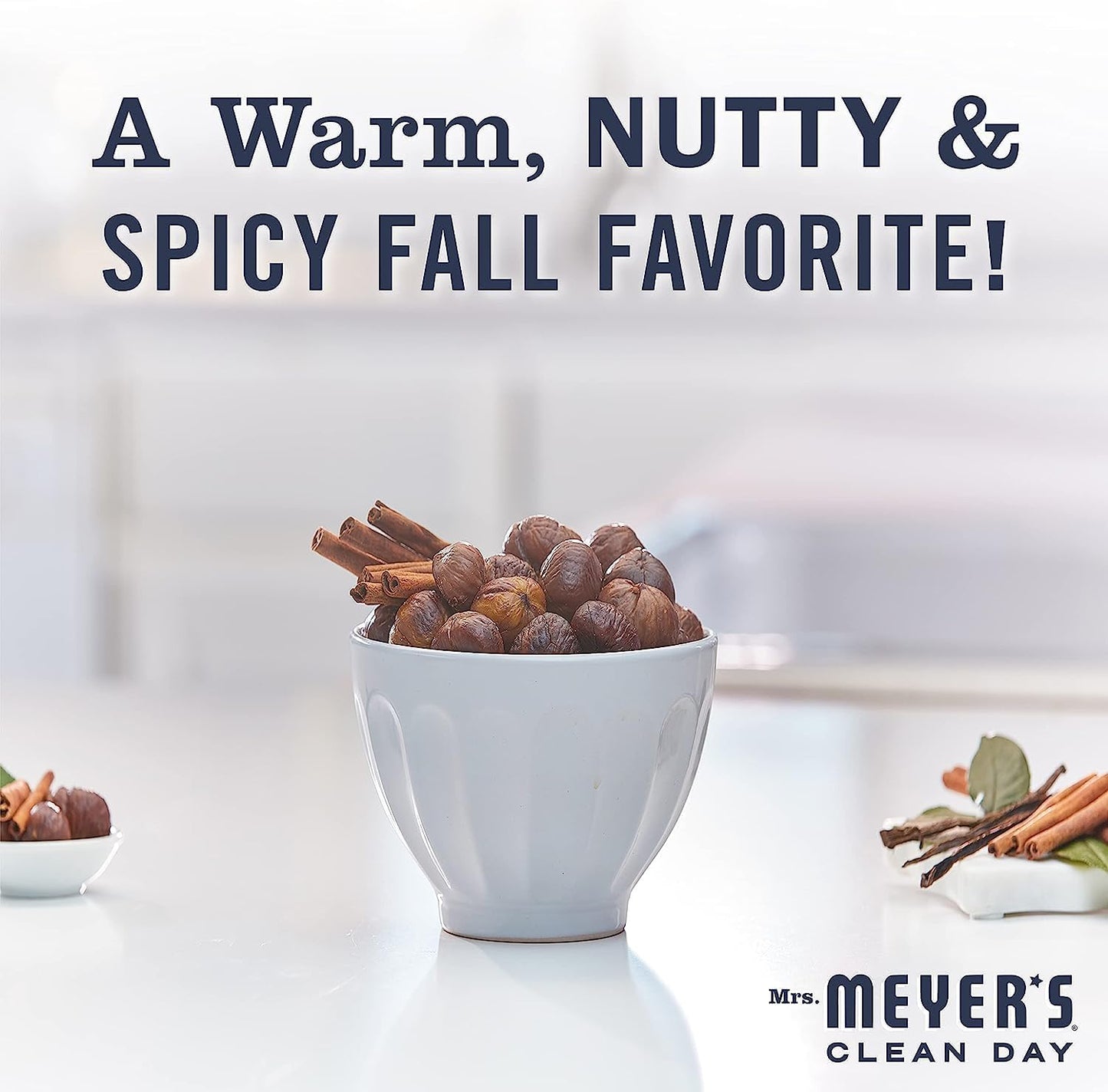 Mrs. MEYER'S CLEAN DAY Liquid Dish Soap 3 Pack Variety, Acorn Spice, Apple Cider, Fall Leaves, 16 OZ Each, 1 CT