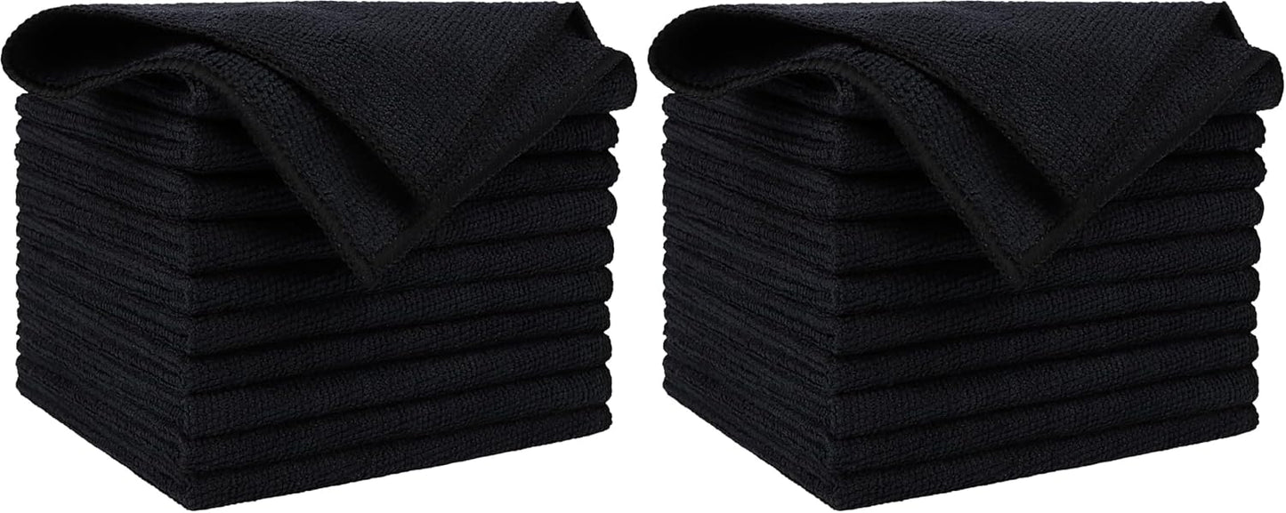 AIDEA Microfiber Cleaning Cloth, 50PK, Microfiber Towels for Cars, Premium Wash Cloths, Dusting Cloth Cleaning Rags, Absorbent Towels for SUVs, House, Kitchen, Window, Cleaning Supplies12×12"