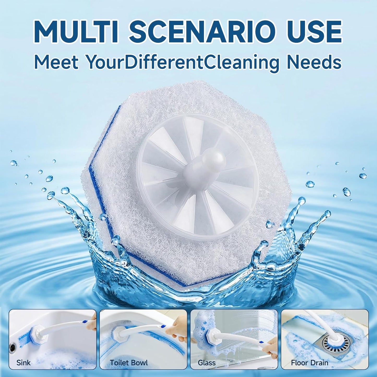 20 Count Toilet Wand Refills for Clorox, 5X Cleaning Power Toilet Bowl Wand Refills & High-Density Disposable Toilet Brush Scrubber - No Falling Apart, Instant Foam for Bathroom Cleaning