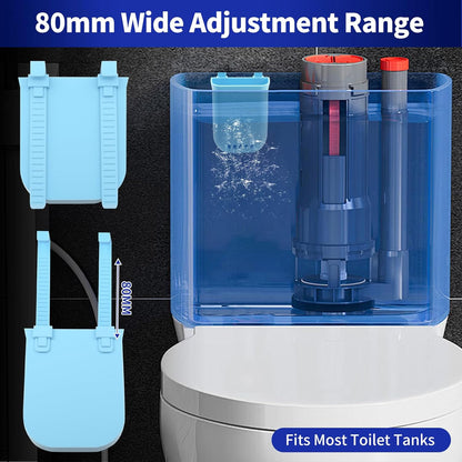 Controlled Release Toilet Bowl Cleaner Tablets Holder, Universal Toilet Tank Cleaner Dispenser with Adjustable Hooks, Hanging Bleach Tablet Bracket for Long-Lasting Cleaning, Prevents Tank Buildup