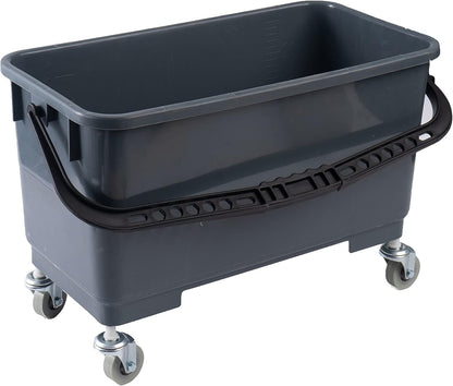 Matthew Cleaning Microfiber Finish Bucket with Sieve,Press Wring Mop Bucket for Microfiber Flat Mops, Mop Bucket with Non-Marking Casters Wheels Gary