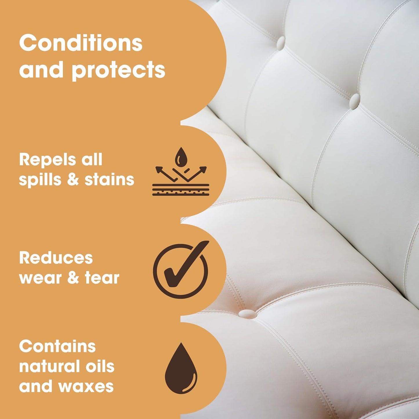 Furniture Clinic Leather Cleaning Wipes | 80 Count | 4-in-1 Clean, Nourish, Condition, & Restore Leather & Vinyl Furniture, Handbags, Jackets, Car Seats, Interiors & More | Residue & Streak-Free