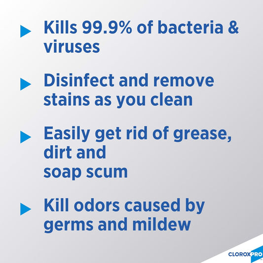 CloroxPro Clorox Clean-Up Disinfectant Cleaner with Bleach Refill, 128 Ounces (Package May Vary)