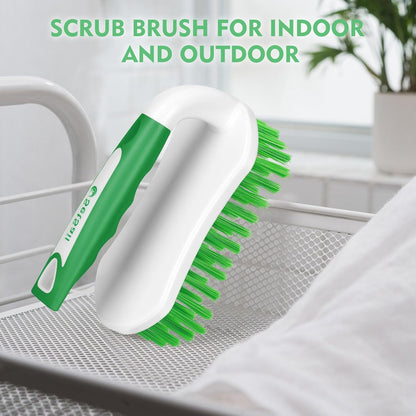SetSail Scrub Brush, Heavy-Duty Scrub Brushes for Cleaning with Stiff Bristles Cleaning Brush for Shower, Bathroom, Carpet, Kitchen and Bathtub Scrubber - 2 Pack