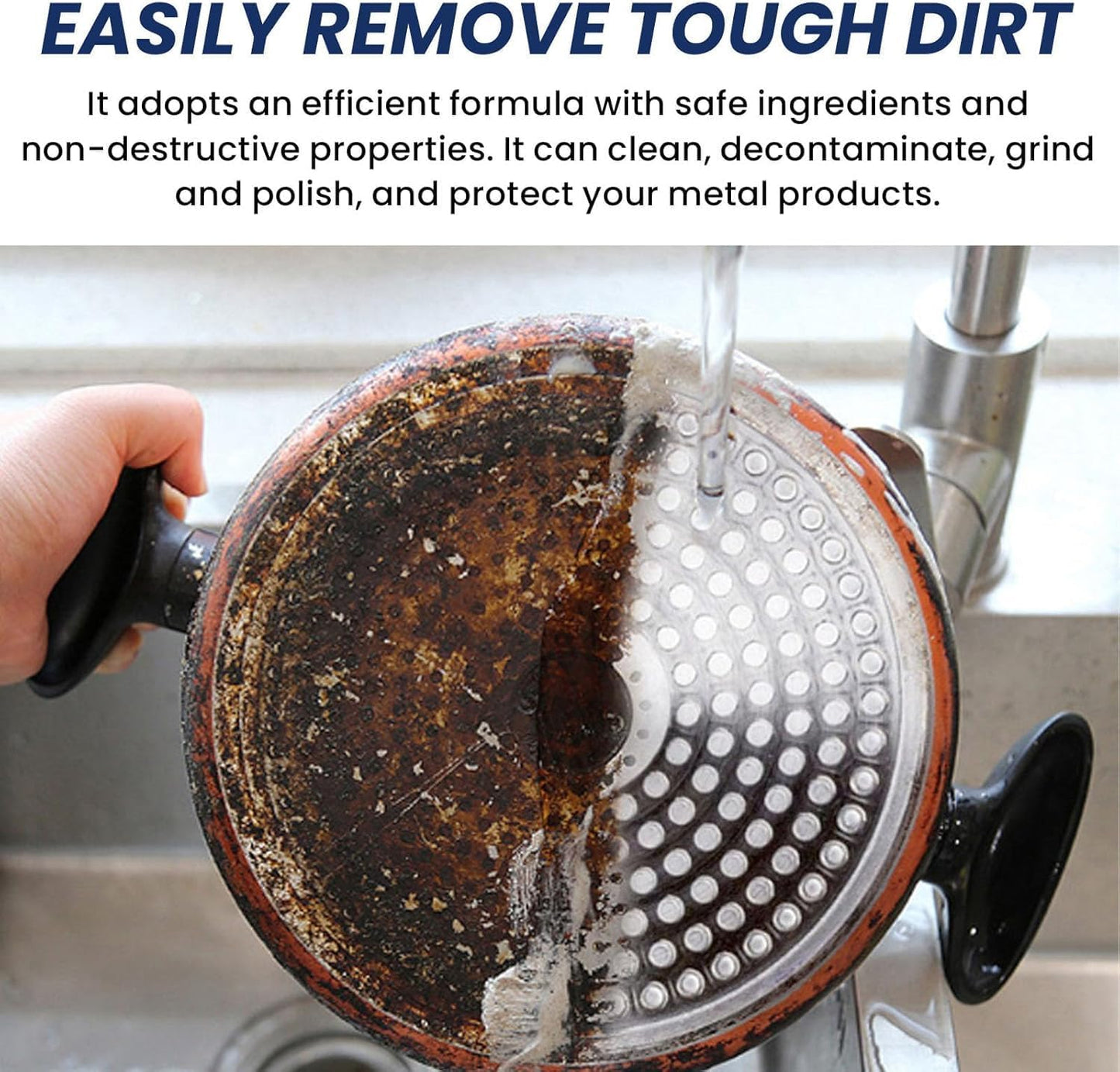 1PC Stainless Steel Scratch Remover for Appliances Upgraded Multi-Purpose Scratch Remover Paste for Oven Appliances Grease Sink Fridge Cookware