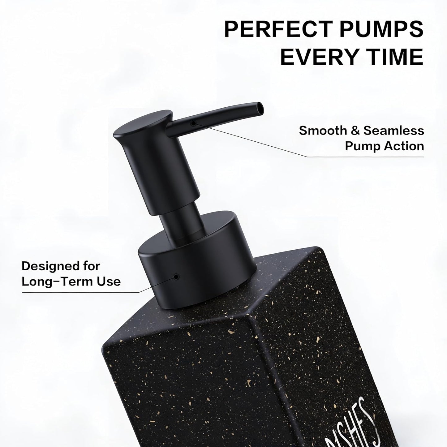 Cisily Kitchen Soap Dispenser Set with Sink Caddy, 12 Oz Glass Bottle, Hand and Dish Soap Dispenser Set with Sponge Holder, Black Stainless Steel Kitchen Countertop Sink Organizer Accessories