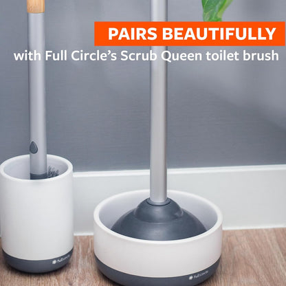 Full Circle Refill Component - Dry Earth Disk for Royal Plunge Toilet Plunger, Instant-Dry Construction for Mold & Mildew Prevention