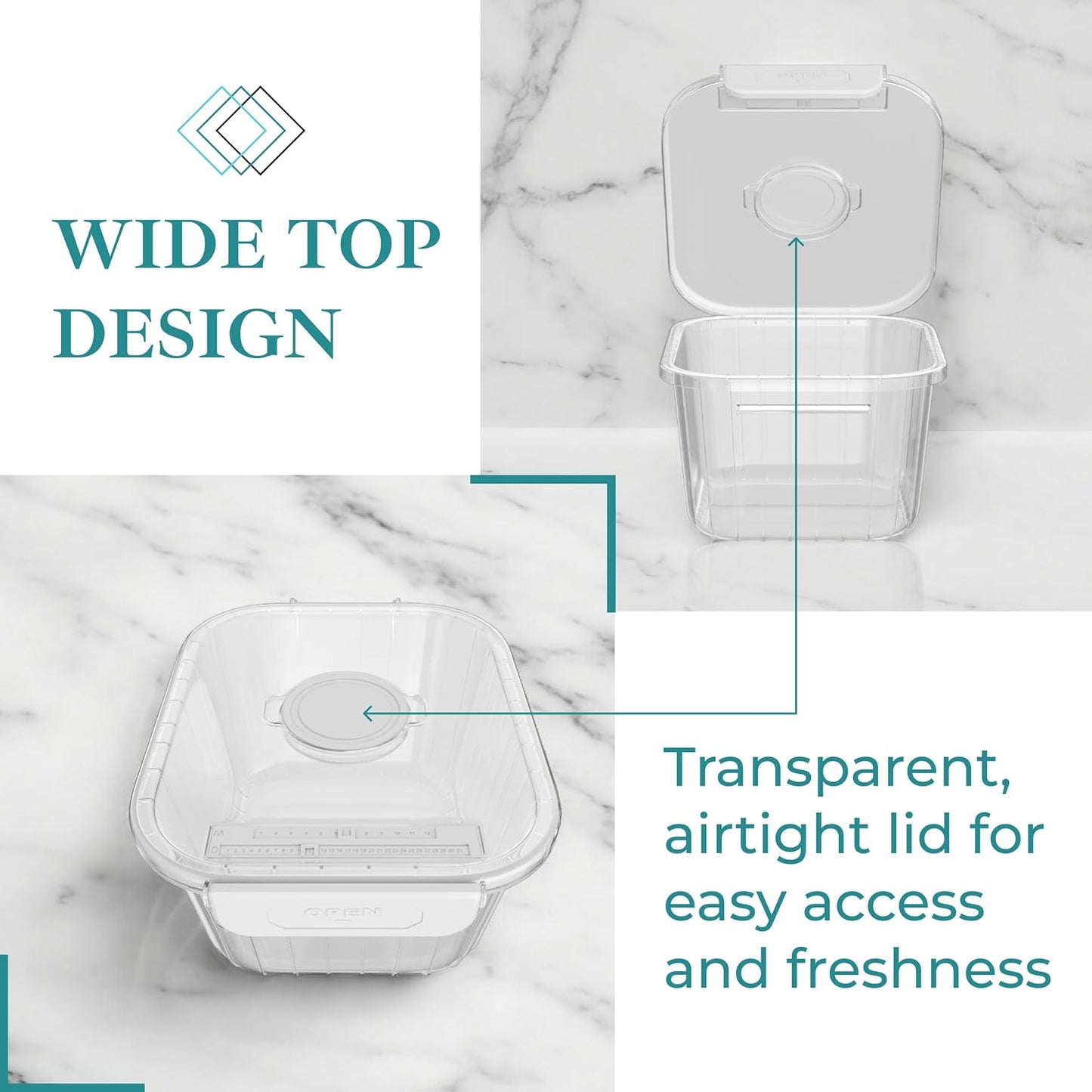Skywin TidyFriend Laundry Pods Container with Lift Up Lid, 12.4" x 6.5" x 8.7", Airtight Storage Keeps Pods Fresh, Laundry Detergent Container & Dishwasher Pod Holder (Grey)