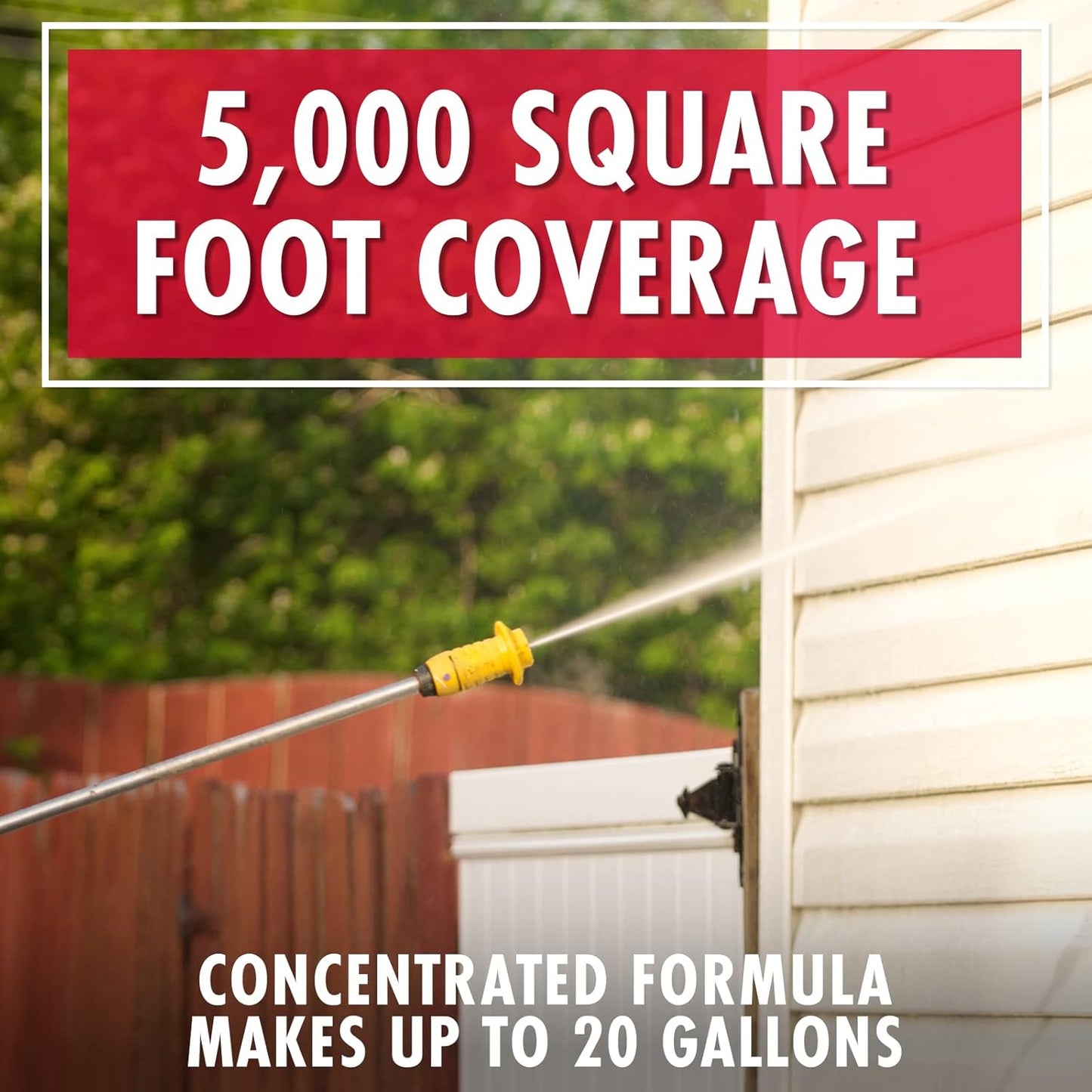 30 SECONDS Pressure Washer Concentrated Cleaner – Power Cleans Stains from Algae, Mold & Mildew, Dirt, Grime – Makes up to 20 Gallons
