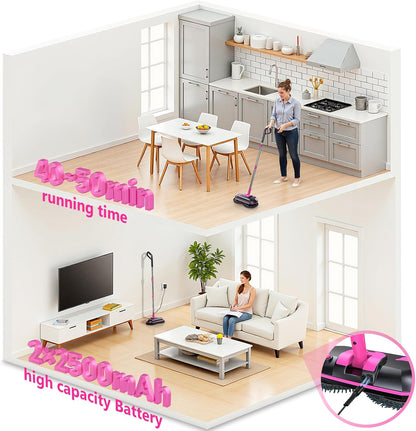 ScrubWiz 10-in-1 Steam Cleaner, Steam Mop & Detachable Handheld Steam Cleaner, 320ml Water Tank, 10s Fast Heating, Portable Steamer for Kitchen, Floor, Tiles, Window, BBQ Grill, Car, Bright White