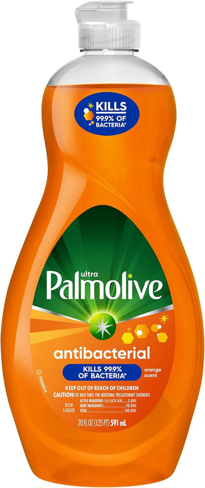 Palmolive Ultra Dish Liquid, Orange, Antibacterial, 32.5 Fl Oz (Pack of 1)