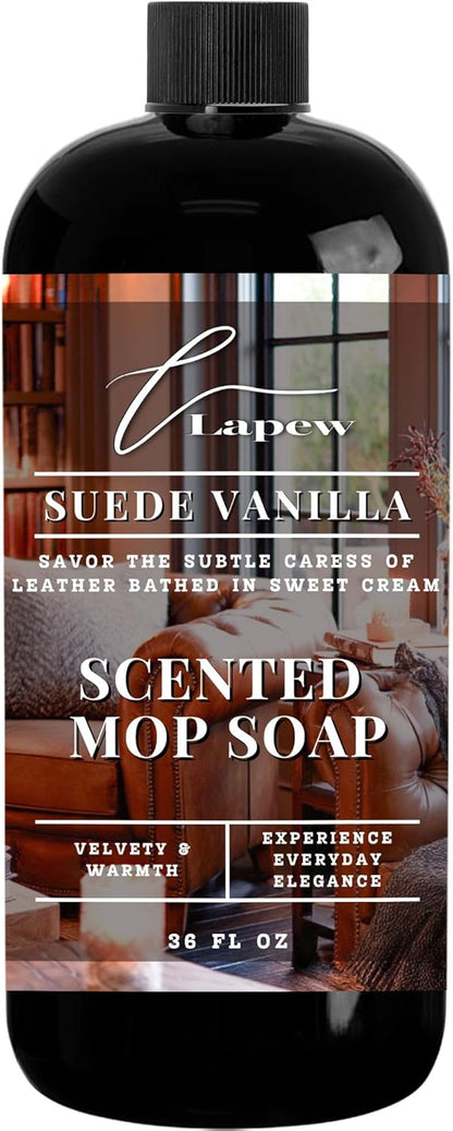 Lapew Baccarat Scented Mop Soap - Luxury Floor Cleaner Concentrate for Mopping Tile, Laminate, Vinyl & Hardwood | Streak-Free, Low-Foam | 36 oz - Colors B