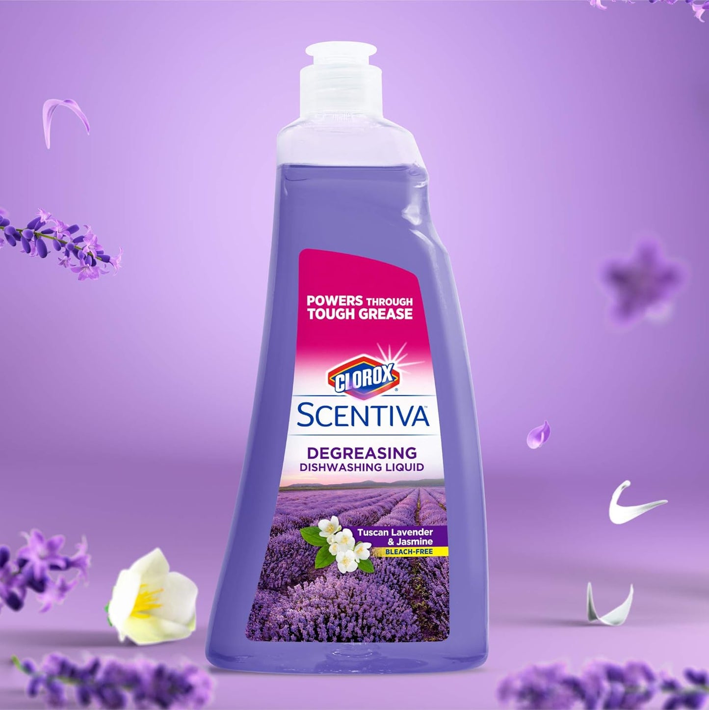 CLOROX Scentiva Dishwashing Liquid Soap | Smells Great and Cuts Through Grease Fast | Quick Rinsing Formula for a Powerful Clean You Can Trust, Pacific Breeze & Coconut, 26 Oz (Pack of 6)
