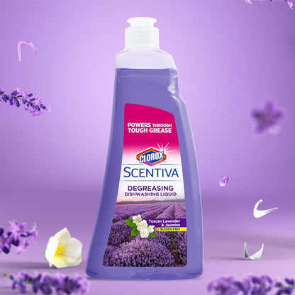 CLOROX Scentiva Dishwashing Liquid Soap | Smells Great and Cuts Through Grease Fast | Quick Rinsing Formula for a Powerful Clean You Can Trust, Pacific Breeze & Coconut, 26 Oz (Pack of 6)