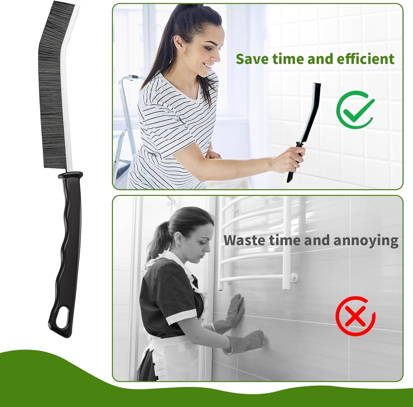 Crevice Cleaning Brush,12 Pcs Cleaning Supplies Cleaning Brush Tools,Hard Bristle Cleaning Brushes for Household Use Bathroom Tiles Kitchen Corner,Sink,Teapot, Bottle,Blender Practical and Durable