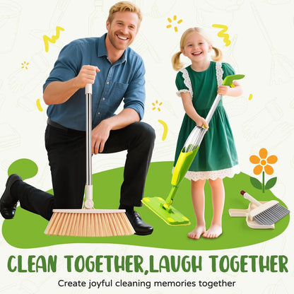 Toddler Spray Mop-Montessori Toys Mini Size Cleaning Mini Mop that Really Spray -Kid Pretend Play Toys Gift for Toddlers Girls Boys