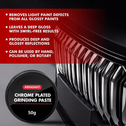 Metal Polish,Chrome Polish Effective Heavy Metal Polishing Compound for Car, Ideal for Car Detailing Supplies Professional Care's Copper Polish Paste - 1.76 Oz