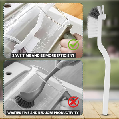 14 Pcs Crevice Cleaning Brush Set – Hard Bristle Cleaning Tools for Grout, Tile Floors, Gaps & Narrow Spaces – Multi-Purpose Grout Scrub Brush for Cleaning Bathroom, Shower, Window Tracks, Kitchen