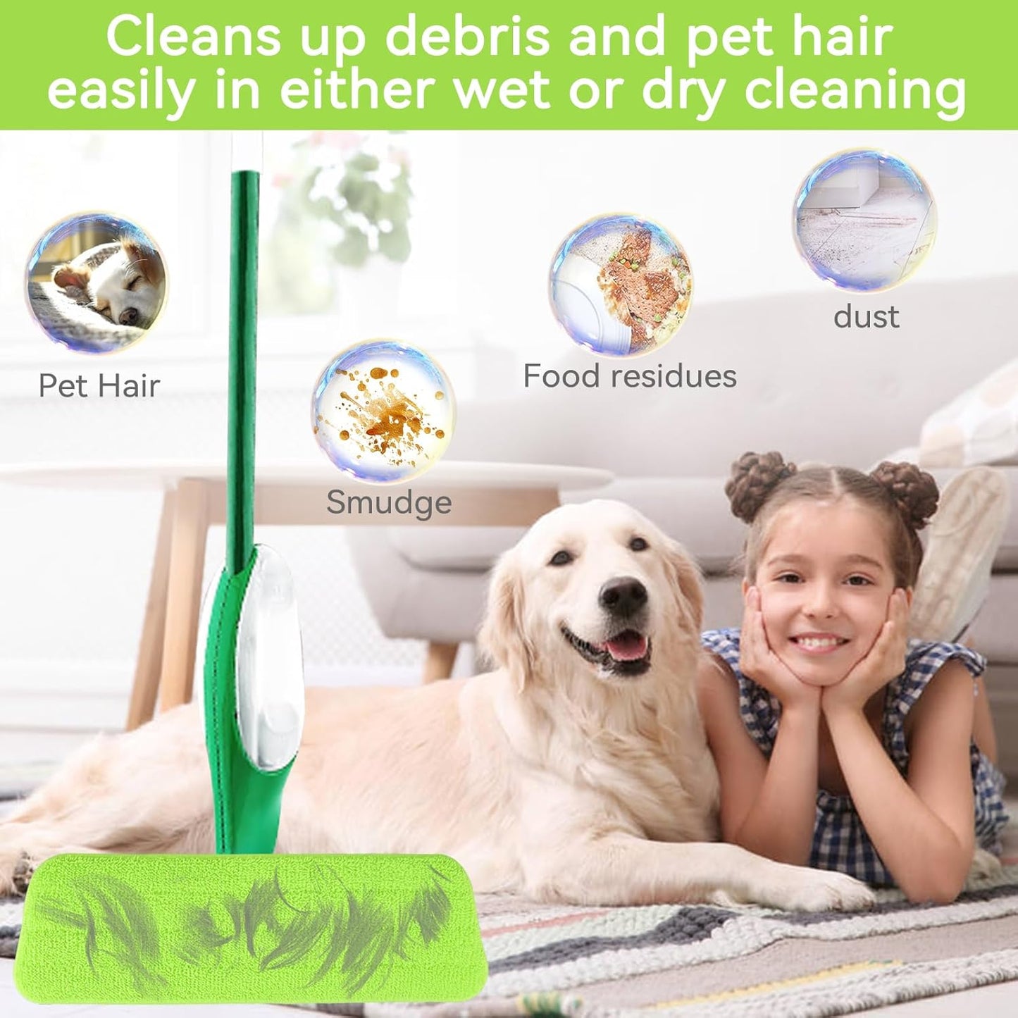 8 Pack Spray Mop Refills Compatible for Libman Freedom Spray Mop, Reusable & Washable 16in Microfiber Floor Cleaning Mop Pads for Spray Mop