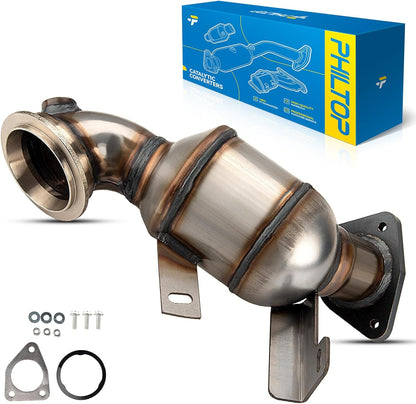 PHILTOP Left and Right Catalytic Converter Replacement For 2005-2010 300 2.7/3.5L V6 RWD, 2006-2010 Charger 2.7/3.5L V6 RWD, 2005-2008 Magnum 2.7/3.5L V6 RWD Replace 55434, 55433 (EPA Compliant) - Colors B