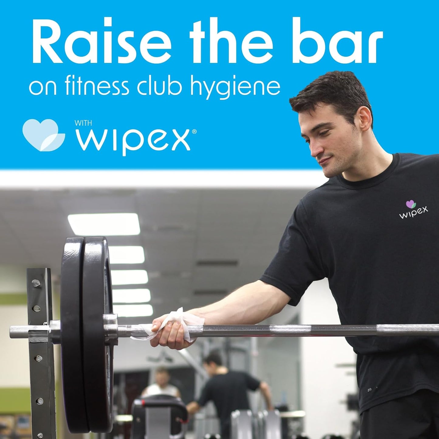 Wipex Gym Wipes Bucket Refill – EWG Verified, 400 Ct Plant-based Fitness Equipment Wipes, Lavender and Vinegar to Clean Surfaces, Safe Yoga Mat Cleaner, Gym Cleaner and Peloton