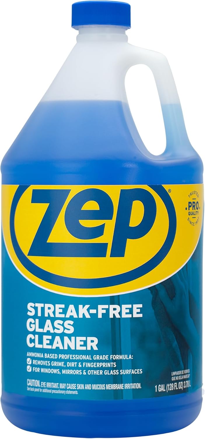 Zep, ZU1120128, Streak-Free Glass Cleaner, 128 ounce