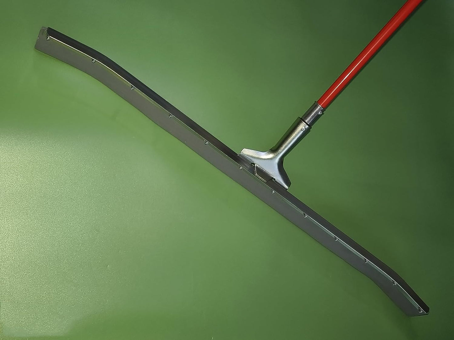 36 in Rubber Made Curved Industrial Duty Steel Floor Squeegee 36" with Handle 78" Extension Pole