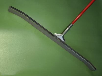 36 in Rubber Made Curved Industrial Duty Steel Floor Squeegee 36" with Handle 78" Extension Pole