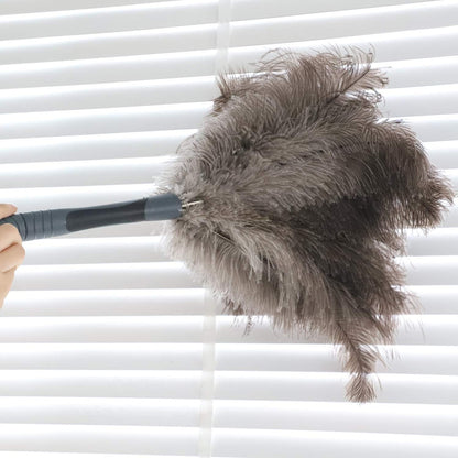 Midoneat Ostrich Feather Duster, Big and Soft and Fluffy Microfiber Duster,22 inch (Gray)