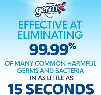 Germ-X Advanced Single-Use Hand Sanitizer Wipes, 20 Soft Wipes (Pack of 10), Fast-Drying & No Rinse Plant-Based Alcohol, Moisturizing Hand Sanitizer with 70% Alcohol