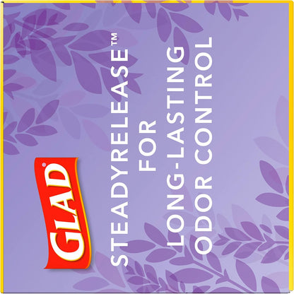 Glad ForceFlex Tall Kitchen Trash Bags, 13 Gal, Gain Lavender with Febreze, 110 Ct (Pack May Vary)