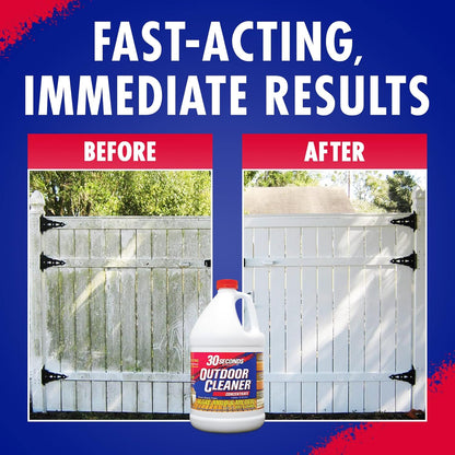 30 SECONDS Outdoor Cleaner Dirt,Mold & Mildew Cleaner & Stain Remover Concentrate | 1 Gallon