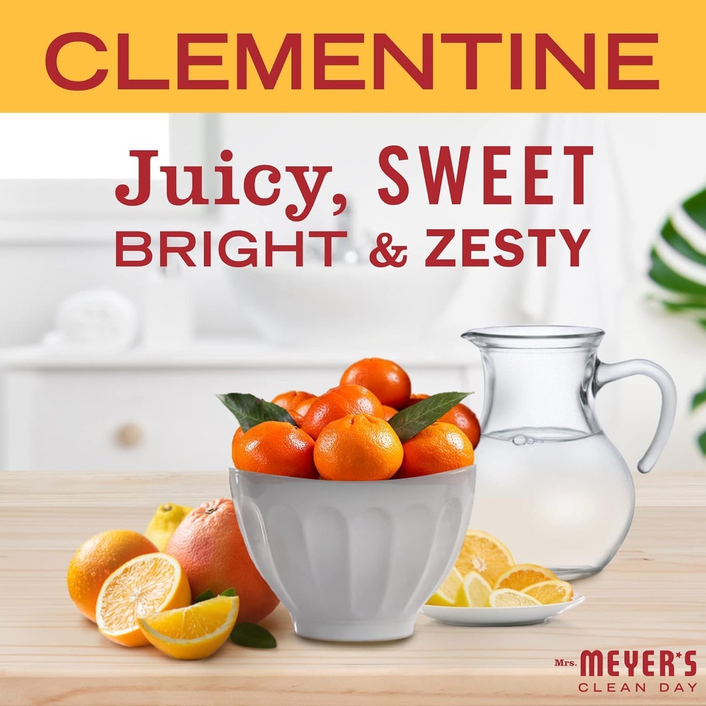 MRS. MEYER'S CLEAN DAY Liquid Dish Soap, Clementine Scent 16 Fl Oz