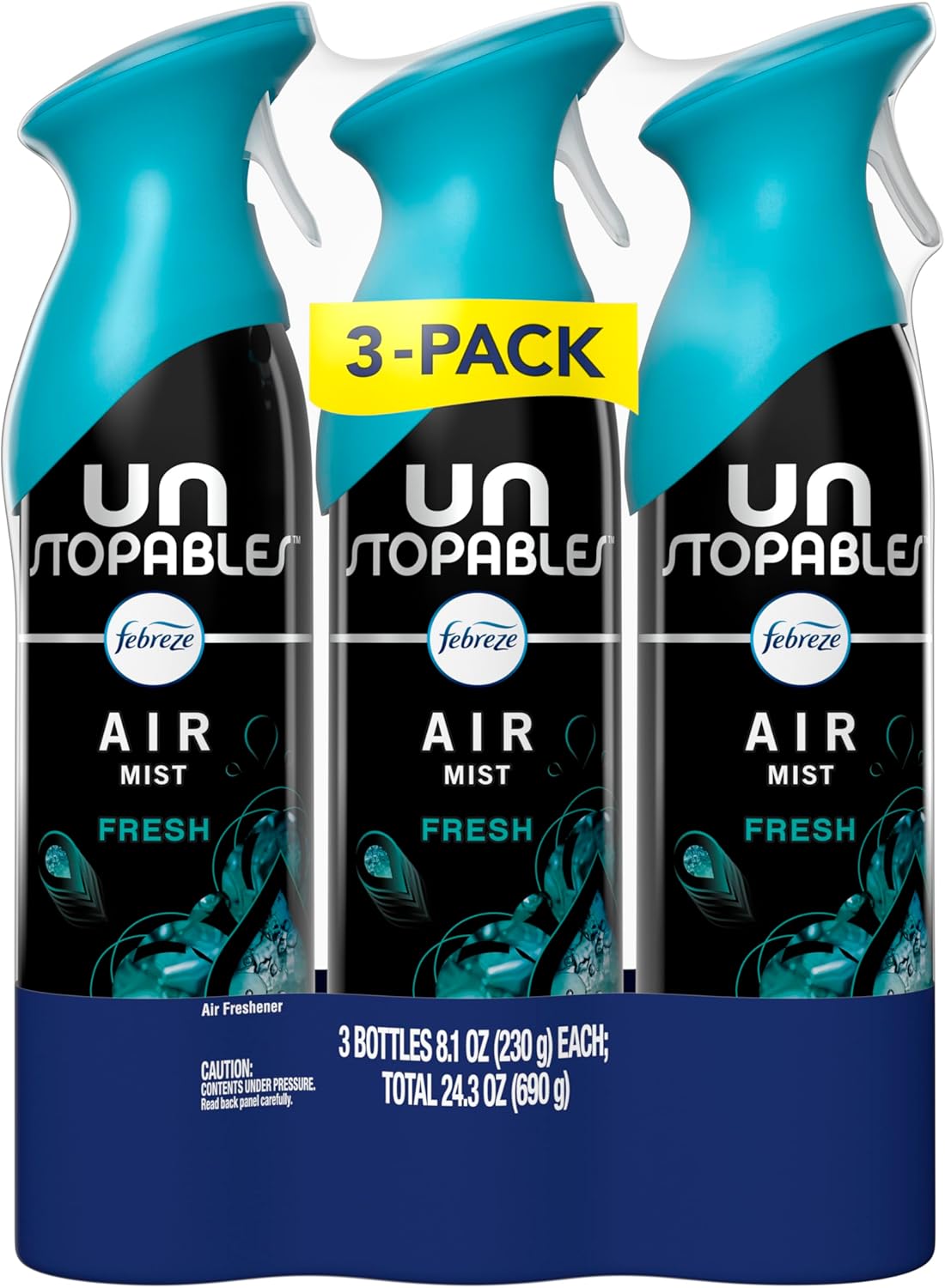 Febreze Air Mist, Air Freshener Spray, Odor Fighting Room Spray, Deodorizer for Home Bathroom Kitchen Office Apartment Dorm Room Classroom, Downy Calm Lavender & Vanilla Bean Scent, 8.1oz (Pack of 3)