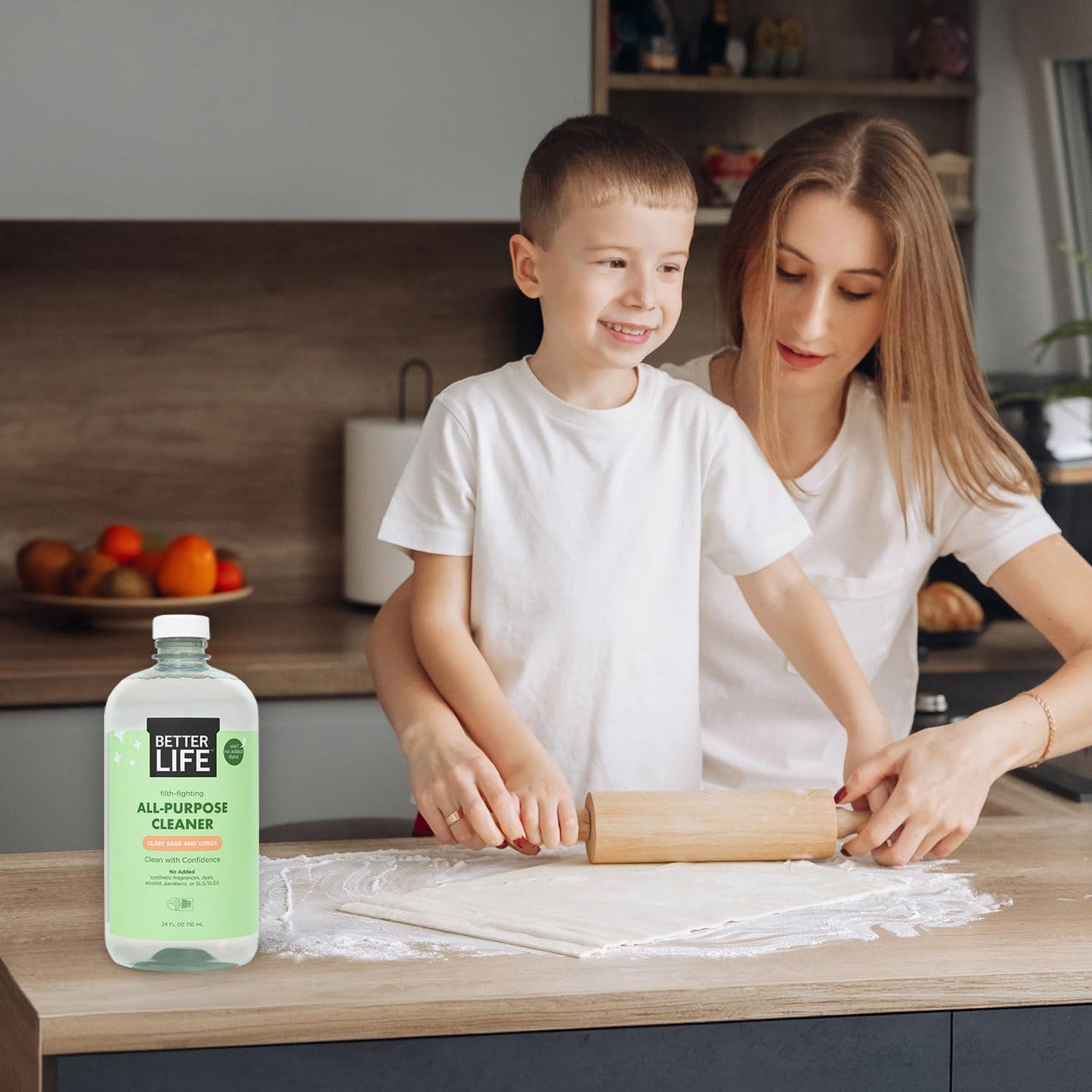Better Life All Purpose Cleaner - Multipurpose Home and Kitchen Cleaning Spray for Glass, Countertops, Appliances, Upholstery & More - Multi-surface Spray Cleaner - 24oz (Pack of 2) Unscented