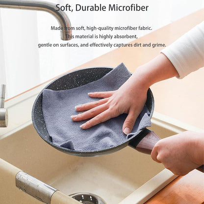 Microfiber Cleaning Cloths Roll of 20 - Tear-Off Reusable Washable Towels, 9.8x9.8 Inches, Absorbent and Lint-Free, Scratch-Free for Car Detailing, Household Cleaning, Kitchen, Windows(Yellow)