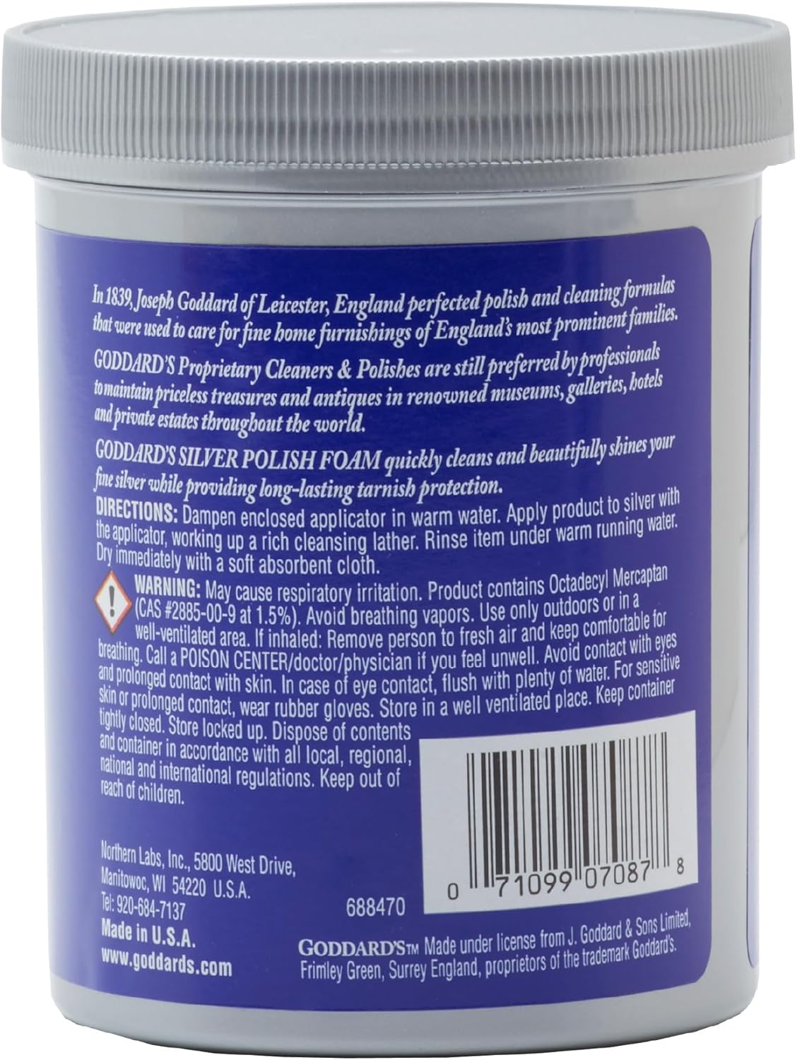 Goddard’s Silver Polish Foam – Silver Jewelry Cleaner for Antiques, Accessories, Ornaments & More – Silver Cleaner for Silverware Protection – Tarnish Remover for Jewelry w/Sponge Applicator (6 oz)