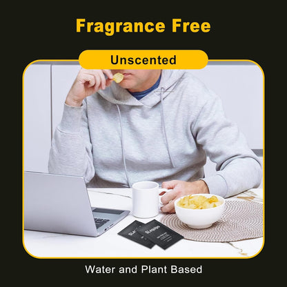 100 Pcs Flushable Wet Wipes, Aloe Vera for Butt, Hands, Face Cleaning, Sufficient Quantity, Individual Wrapped, Portable Size, Ideal for Daily Use, Plant Based, Black